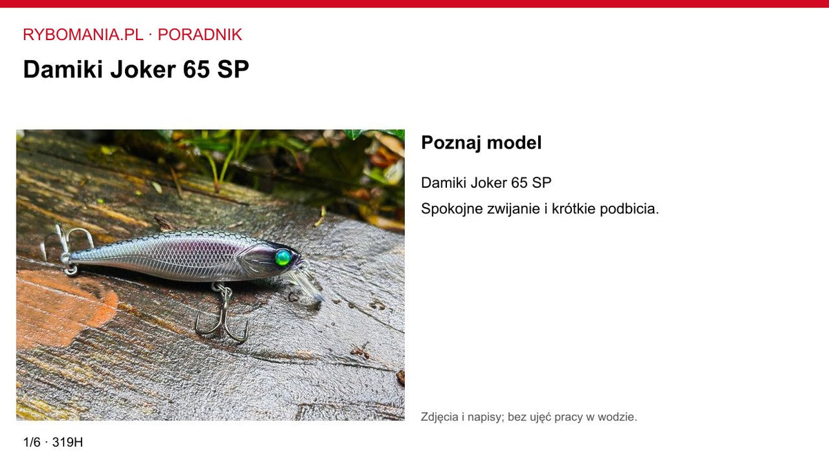 Damiki Joker 65 SP — poradnik