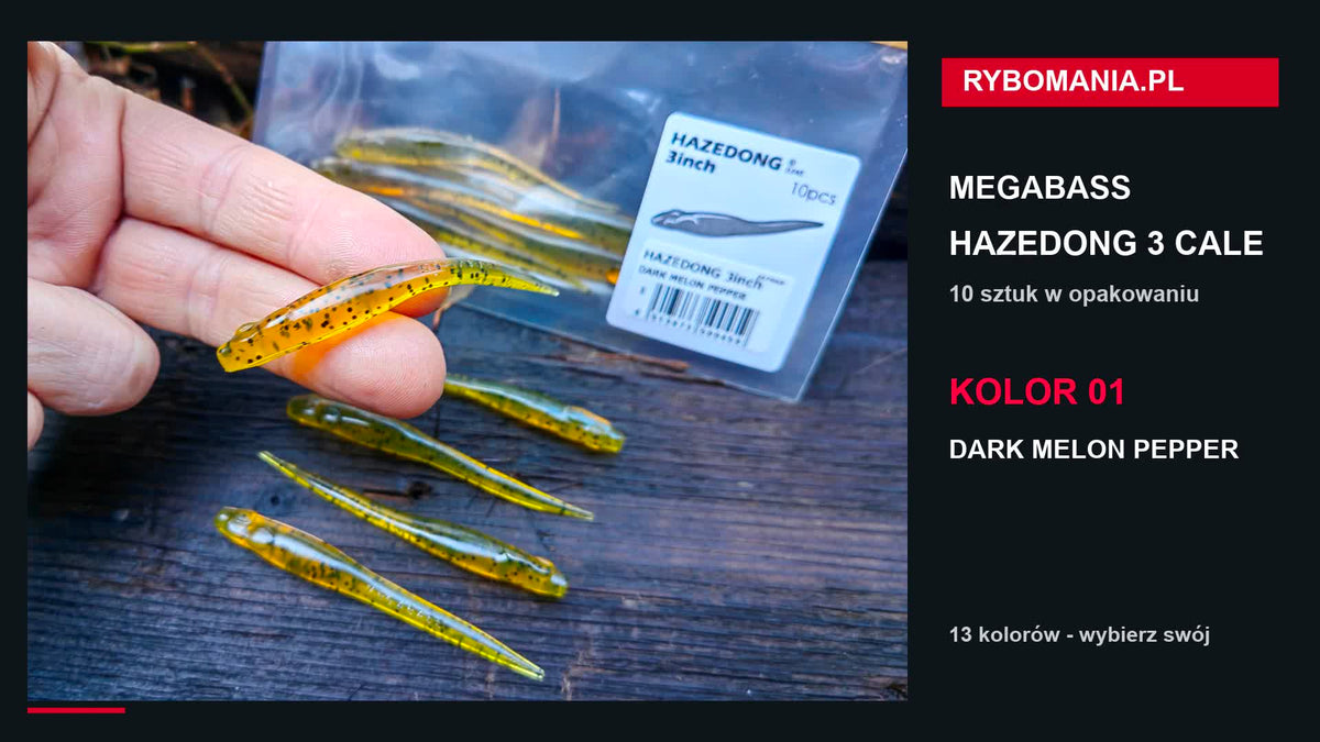Megabass HAZEDONG 3″ — poradnik i przegląd 13 kolorów