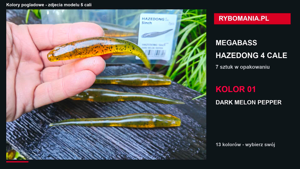 Megabass HAZEDONG 4″ — poradnik i przegląd 13 kolorów
