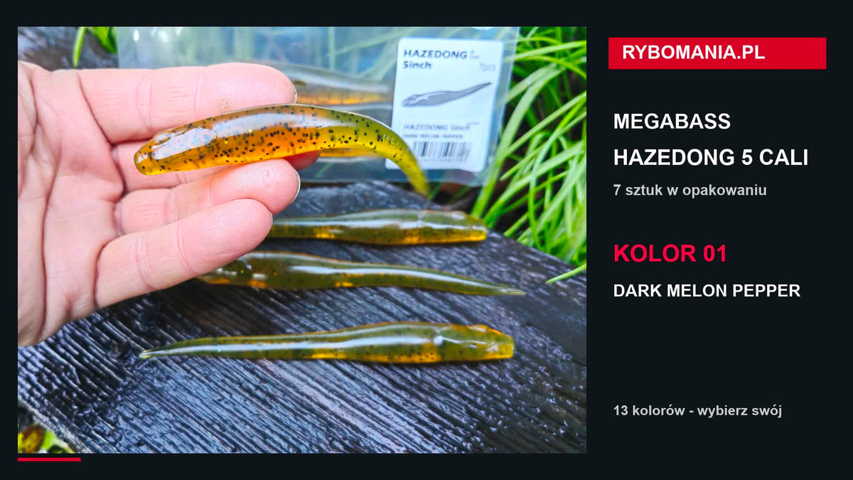 Megabass HAZEDONG 5″ — poradnik i przegląd 13 kolorów