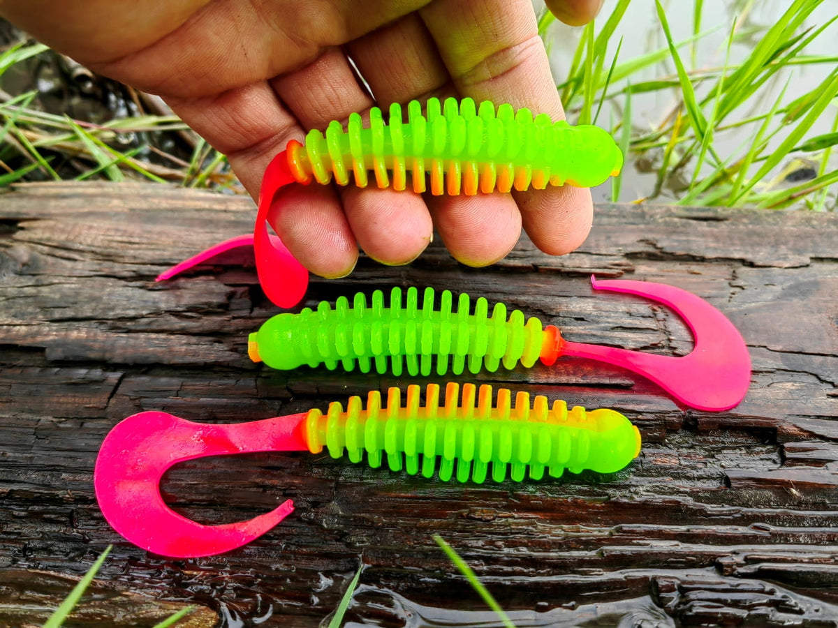 Phantom 110 mm Boroda Baits - jak zbroić i prowadzić twister 11 cm — kolor Twister Phantom 11 cm killer na Sandacze  #227i