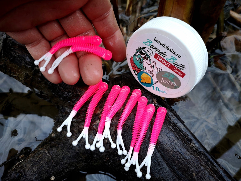 10 szt Jester 60mm Boroda Baits /pstrąg okoń/ser/