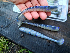 6 szt. Kopyto X ZONE Mega Swammer 10,5 cm #Electric Shad