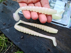 6 szt. Kopyto X ZONE Mega Swammer 10,5 cm #Ghost Shad