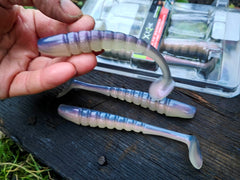 6 szt. Kopyto X ZONE Mega Swammer 10,5 cm #Pro Blue Red Pearl