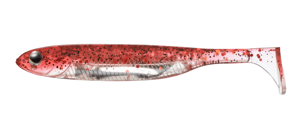 Kopyto Flash-J Shad 4" PLUS SW Red / Silver #124 — zdjęcie produktu Fish Arrow