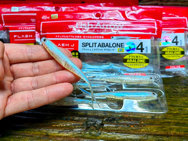 Flash-J Split Abalone 4" Shirauo/Abalone #AB04