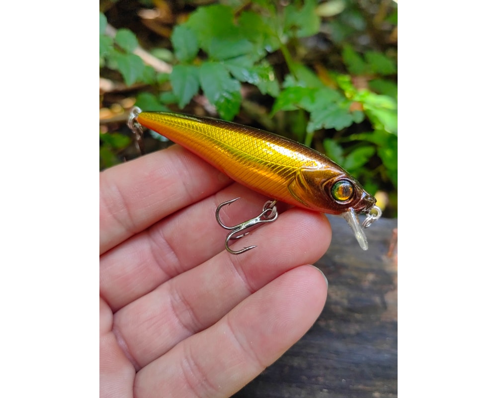 Damiki Hopi 70 SS 236H Black Gold Holo — szczegóły przynęty, pełny kadr, Rybomania.pl