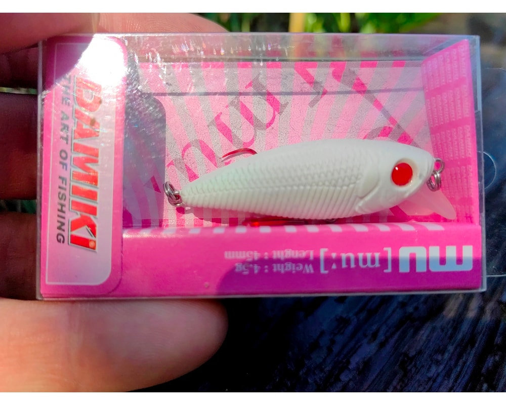 Damiki Mu 45 SS 007 Cream White — opakowanie, pełny kadr, Rybomania.pl
