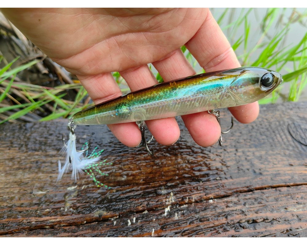 Damiki Rambler 120 347T Clear Real Bait — szczegóły przynęty, pełny kadr, Rybomania.pl
