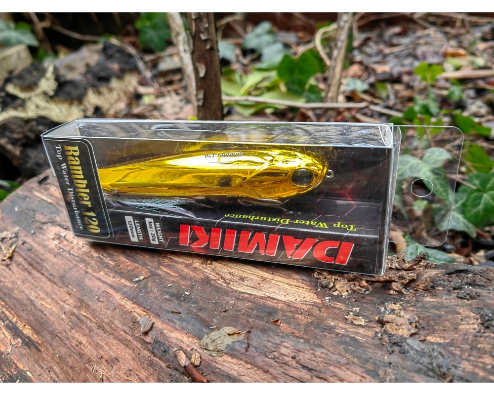 Damiki Rambler 120 Złoty — kod do potwierdzenia — opakowanie, pełny kadr, Rybomania.pl