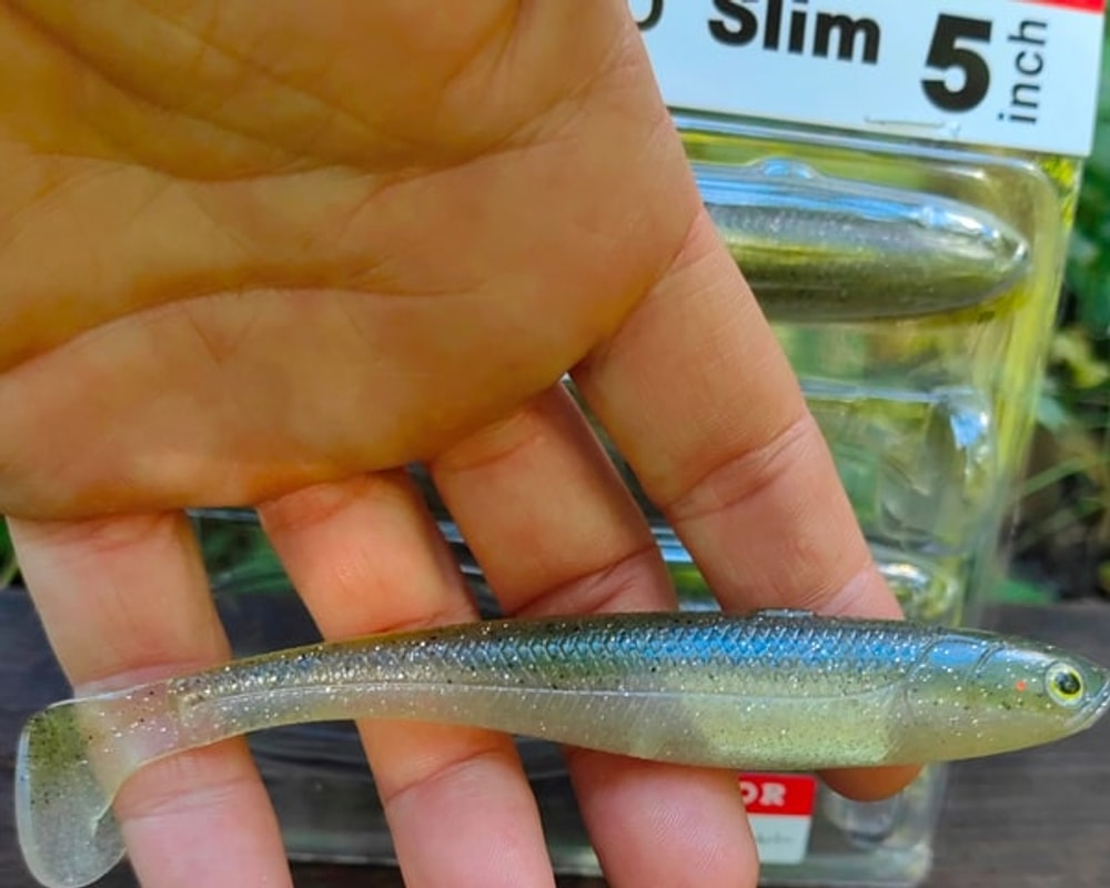 Fish Arrow Flash-J Shad Slim 5" #F39 Reservoir Shad / Silver — poziome zdjęcie główne JPG001
