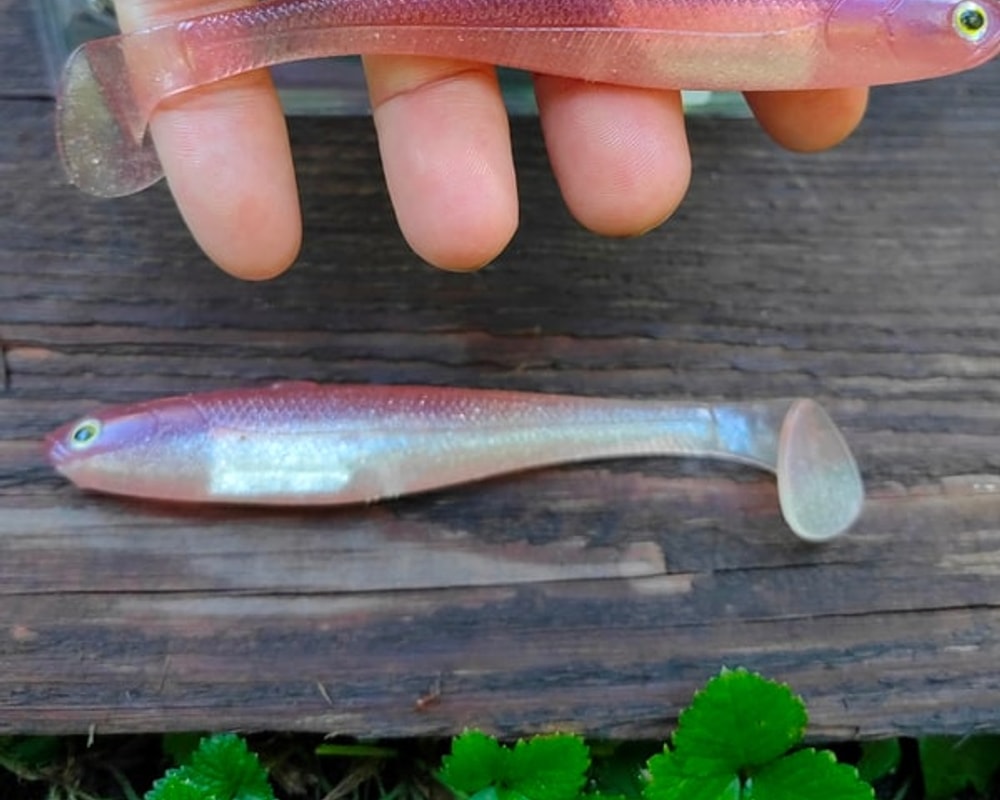 Fish Arrow Flash-J Shad Slim 5" #F48 Rose Pink / Silver — poziome zdjęcie główne JPG001