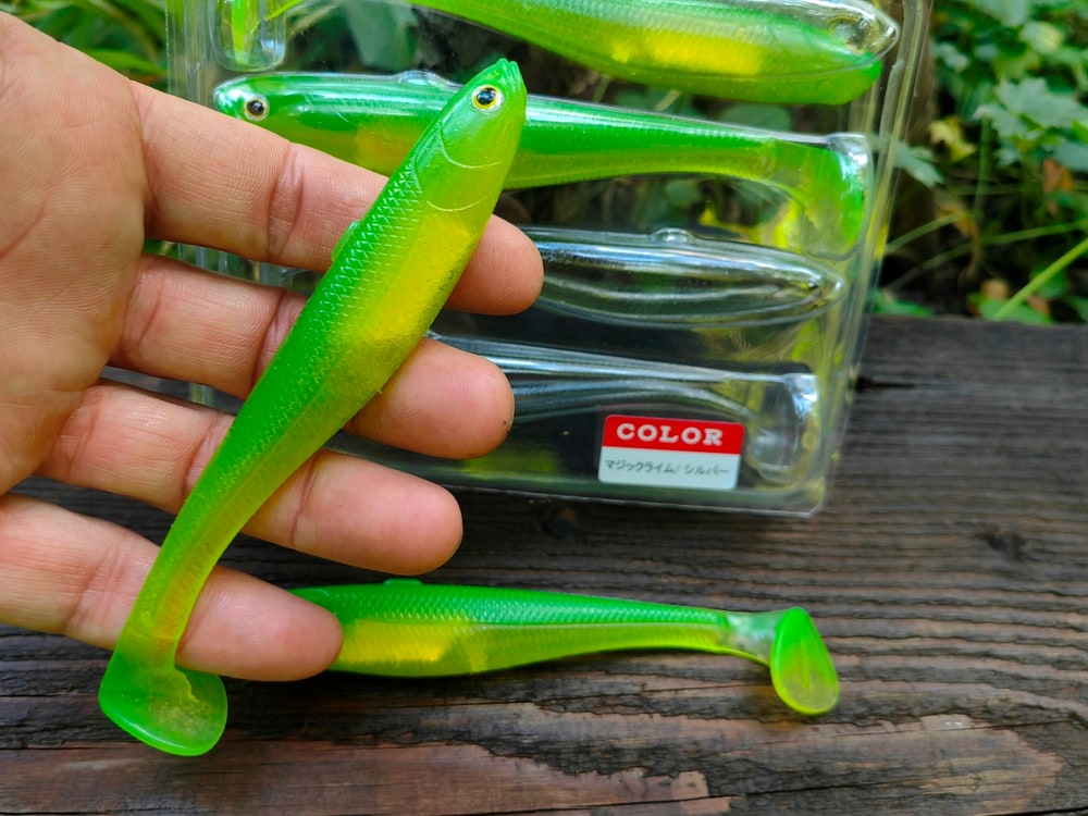 Fish Arrow Flash-J Shad Slim 5" #F49 Magic Lime / Silver — zdjęcie 2