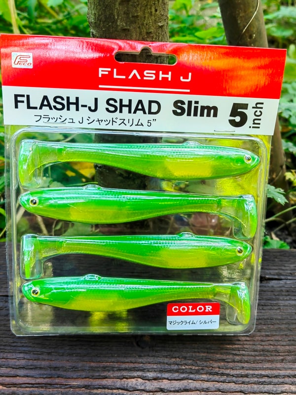 Fish Arrow Flash-J Shad Slim 5" #F49 Magic Lime / Silver — zdjęcie 4