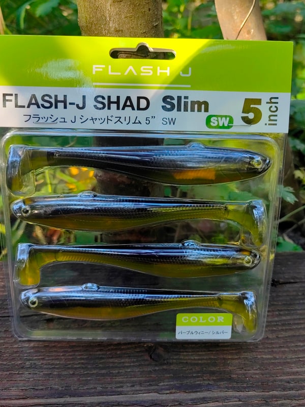 Fish Arrow Flash-J Shad Slim 5" SW #115 Purple Winnie / Silver — zdjęcie 4