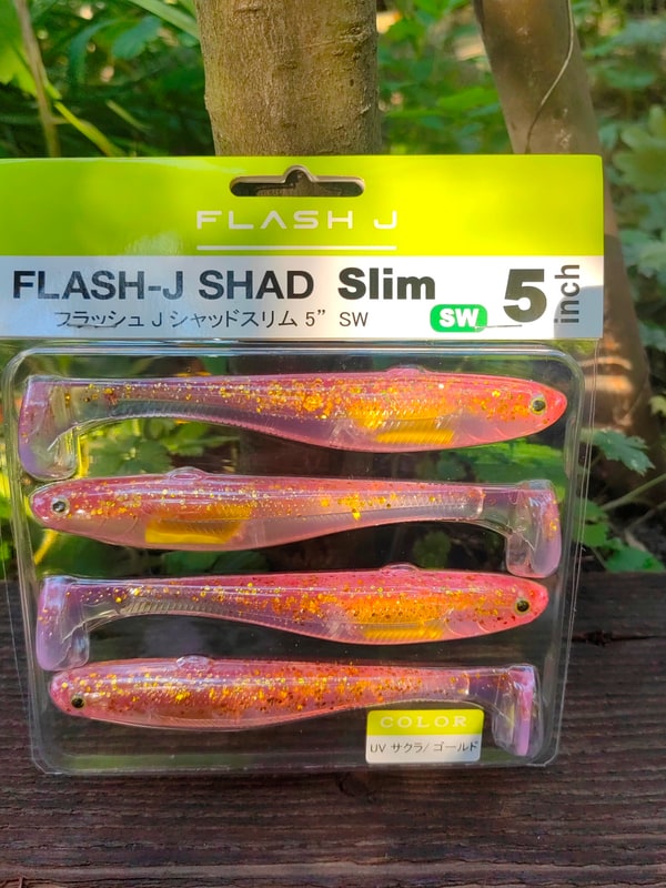 Fish Arrow Flash-J Shad Slim 5" SW #155 UV Sakura / Gold — zdjęcie 4