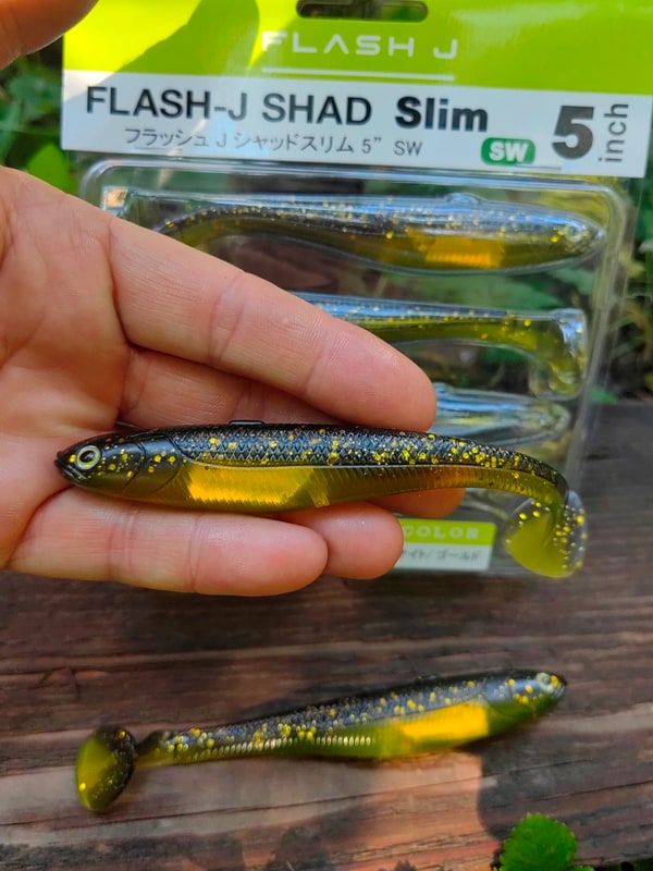 Fish Arrow Flash-J Shad Slim 5" SW #156 Night / Gold — zdjęcie 1