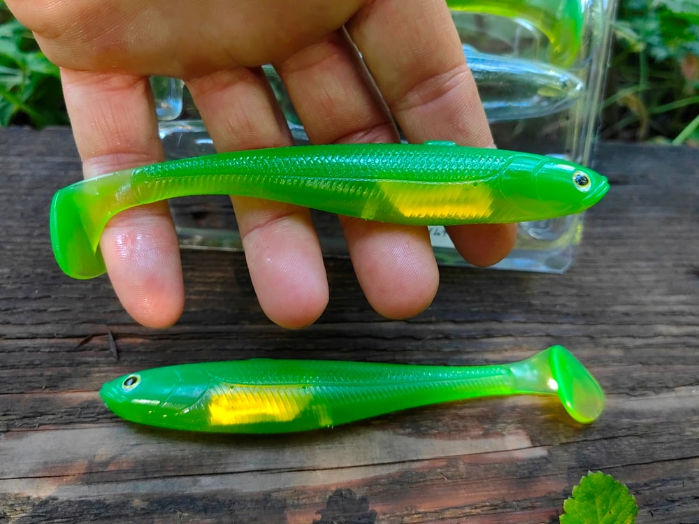Fish Arrow Flash-J Shad Slim 5" SW #158 Lime Chart / Silver — zdjęcie 2