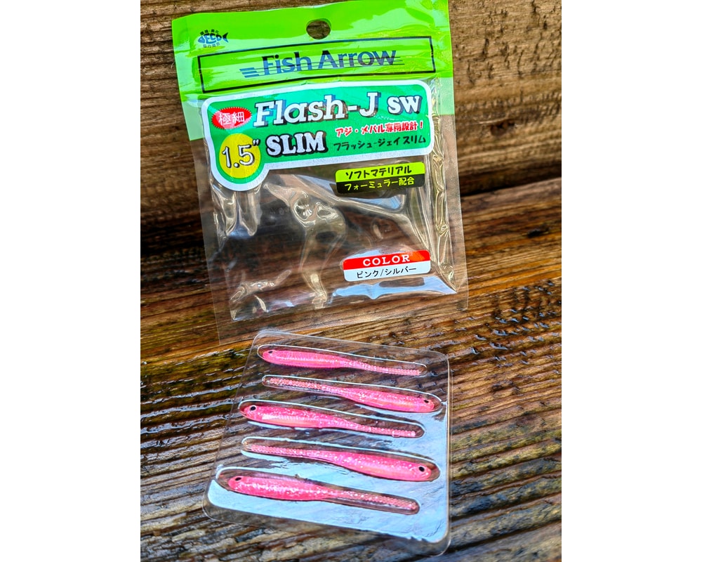 Fish Arrow Flash-J Slim 1.5″ SW #101 PINK/SILVER — opakowanie i oznaczenie koloru, zdjęcie Rybomania.pl