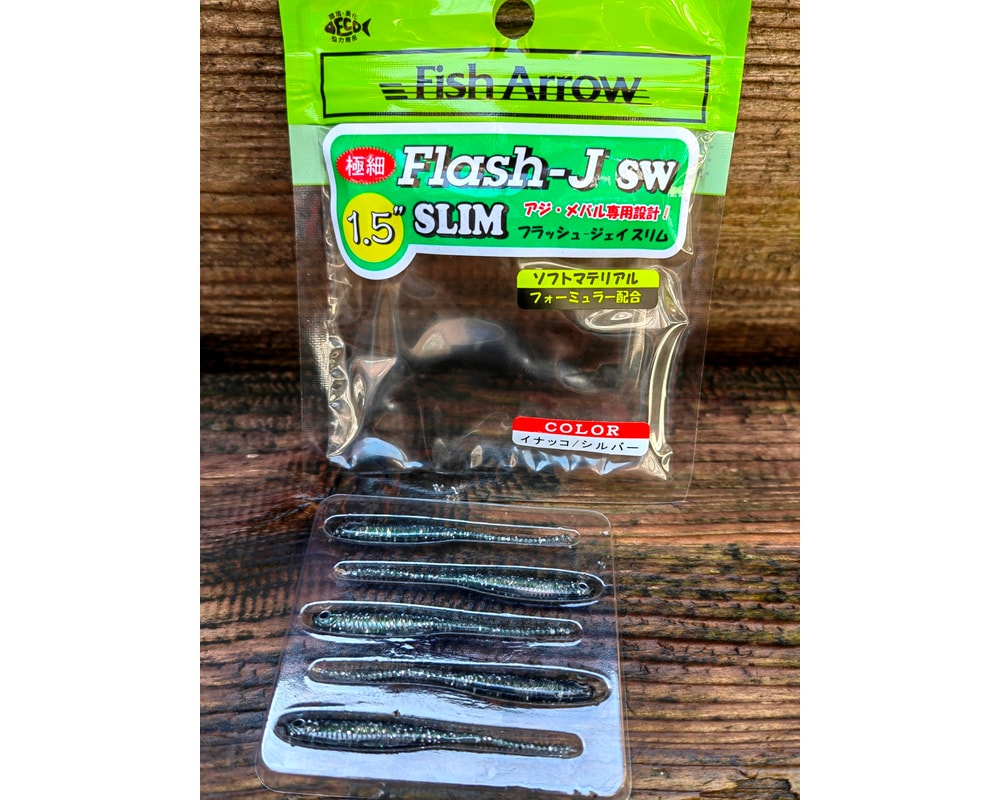 Fish Arrow Flash-J Slim 1.5″ SW #112 INAKKO/SILVER — opakowanie i oznaczenie koloru, zdjęcie Rybomania.pl