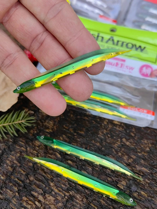 Fish Arrow Flash-J Shirasu 3″ SW #149 Green/Gold — zdjęcie Rybomania, ujęcie 2