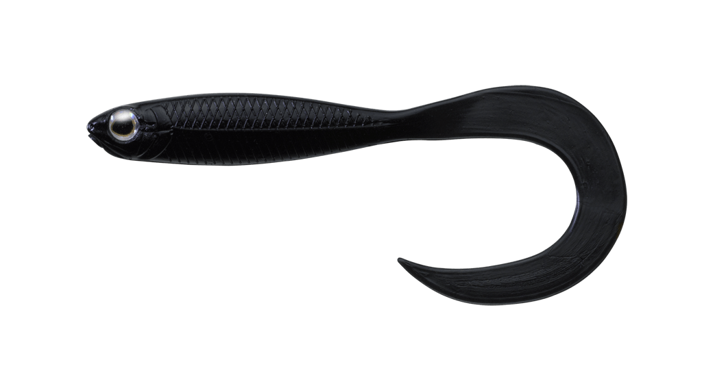 Flash-J Curly 2" SW Solid black #150 — zdjęcie produktu Fish Arrow