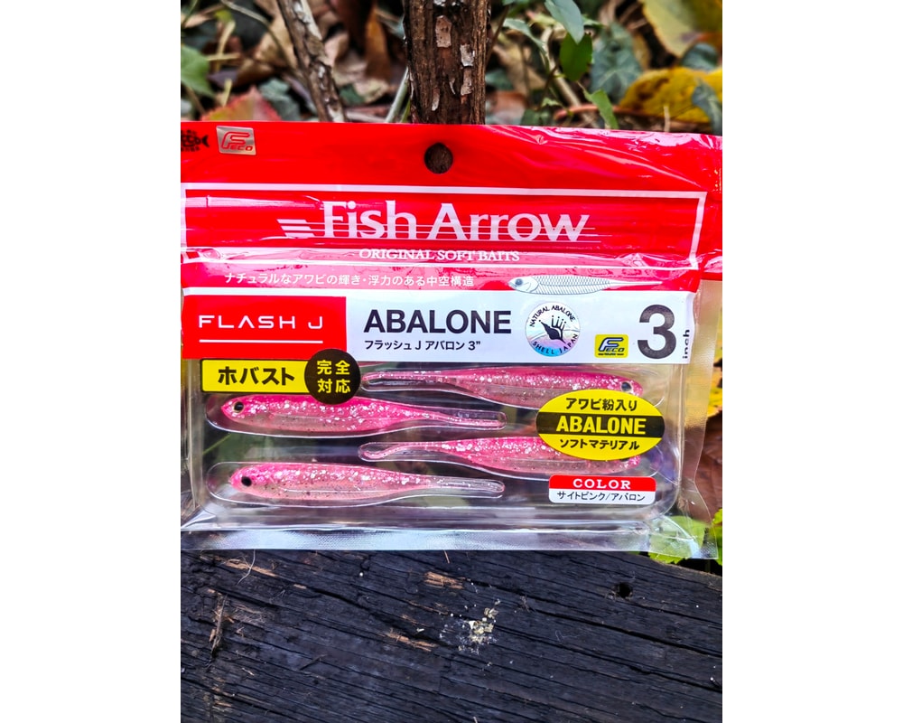 Fish Arrow Flash-J Abalone 3″ AB06 — opakowanie i oznaczenie koloru, zdjęcie Rybomania.pl
