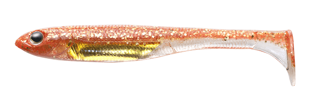 Flash-J Shad 4.5"  GLOW ORANGE/GOLD #119 — zdjęcie produktu Fish Arrow