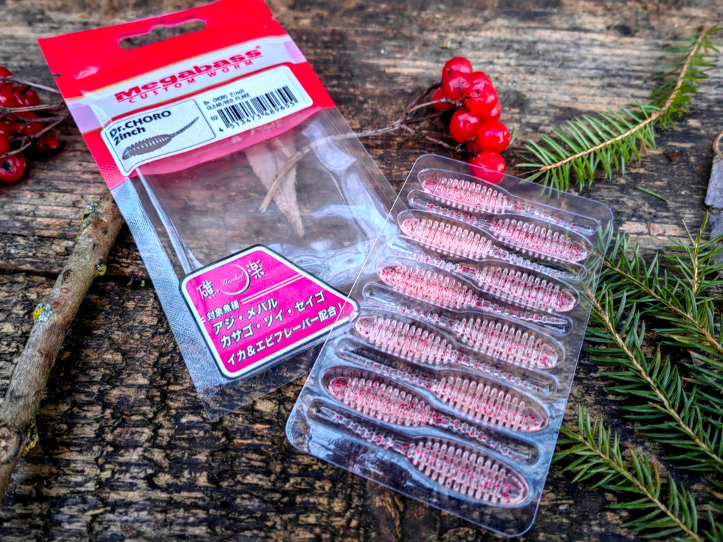 Megabass Dr. CHORO 2″ 2″ / około 5 cm — CLEAR / RED FLAKE — zdjęcie 3