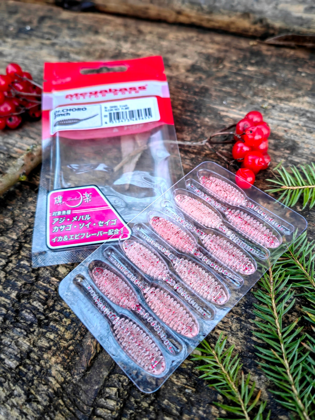 Megabass Dr. CHORO 2″ 2″ / około 5 cm — CLEAR / RED FLAKE — zdjęcie 4
