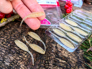 Megabass Dr. CHORO 2″ / 5 cm — CLEAR / GOLD FLAKE