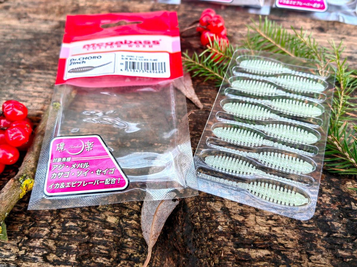 Megabass Dr. CHORO 2″ 2″ / około 5 cm — GLOW WHITE / SILVER FLAKE — zdjęcie 3