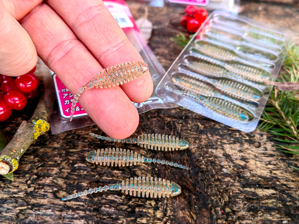 Megabass Dr. CHORO 2″ 2″ / około 5 cm — CLEAR SMOKE / BLUE FLAKE — zdjęcie 4