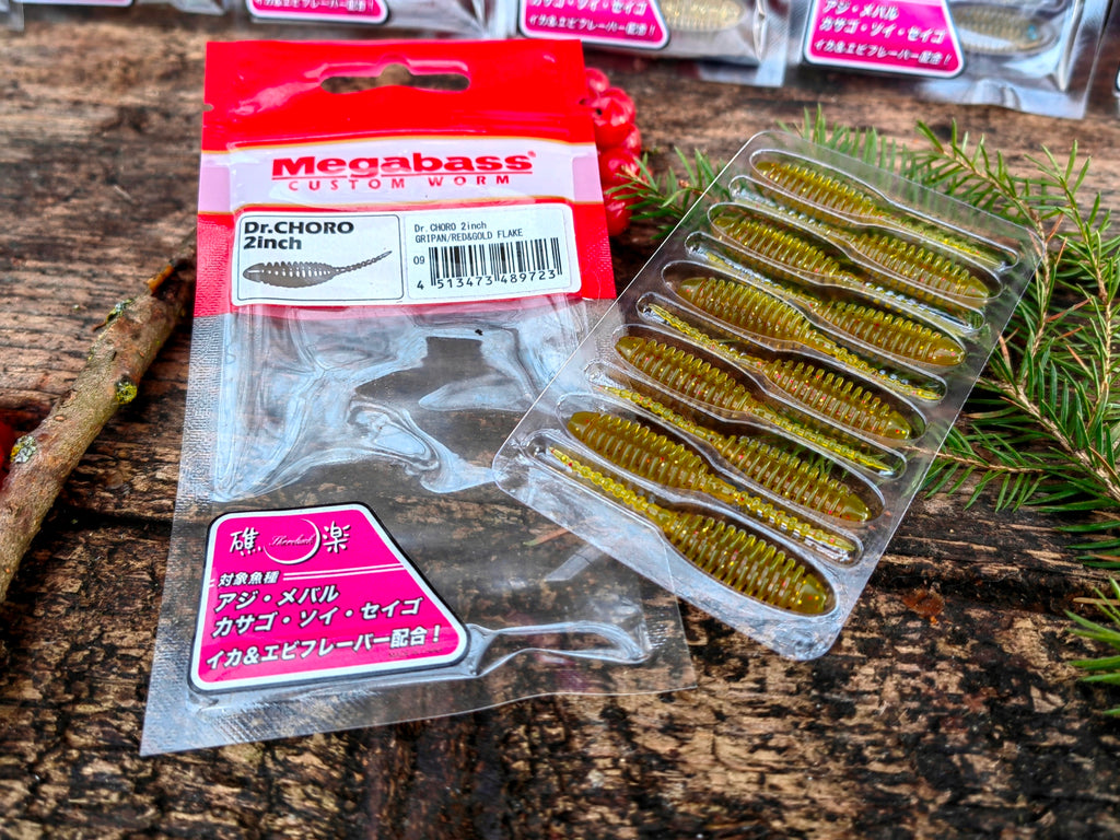 Megabass Dr. CHORO 2″ 2″ / około 5 cm — GRIPAN / RED & GOLD FLAKE — zdjęcie 3