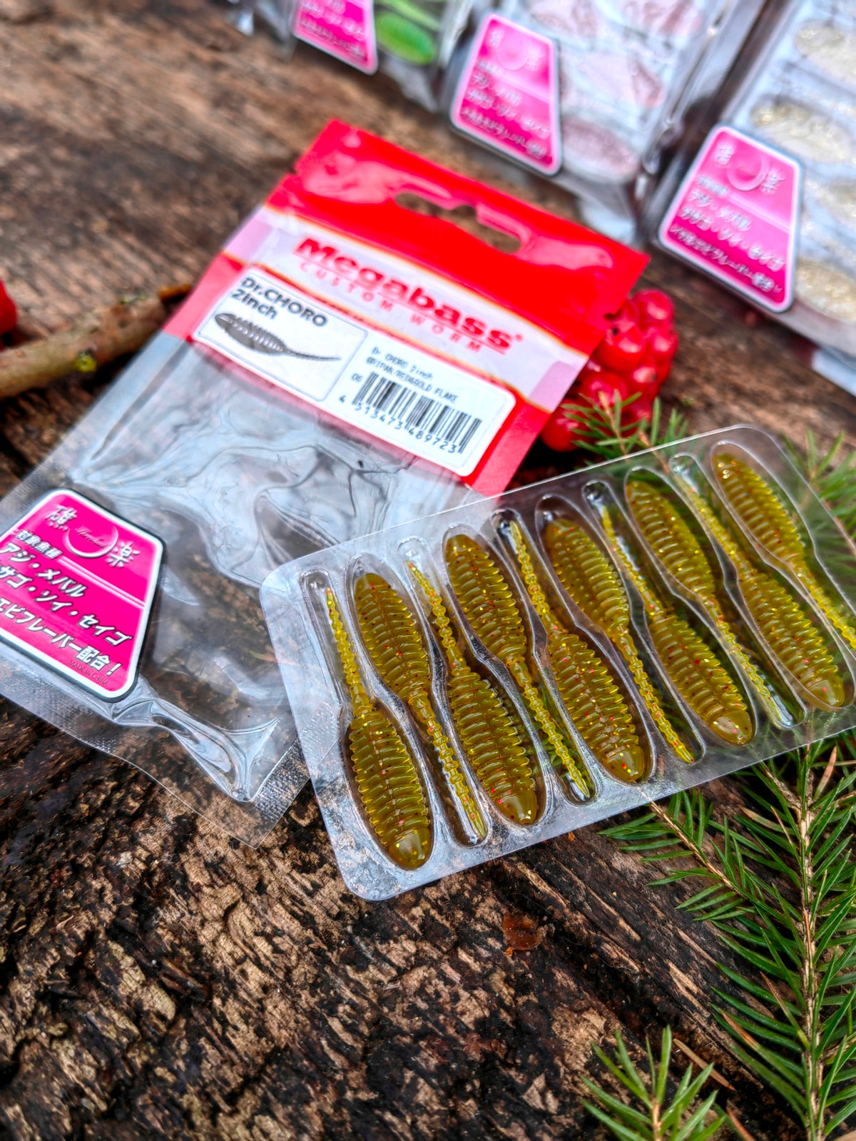 Megabass Dr. CHORO 2″ 2″ / około 5 cm — GRIPAN / RED & GOLD FLAKE — zdjęcie 4