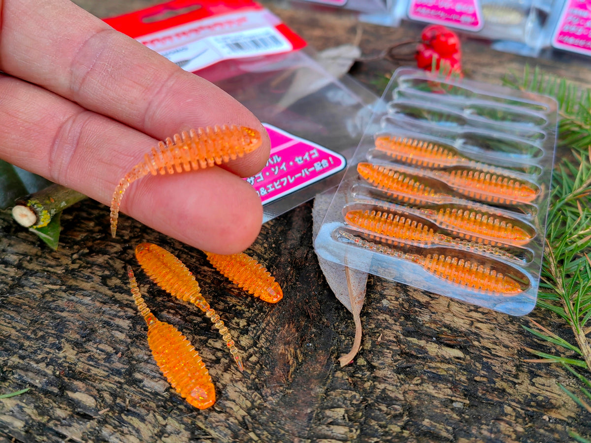 Megabass Dr. CHORO 2″ 2″ / około 5 cm — CLEAR ORANGE / RED & GOLD FLAKE — zdjęcie główne