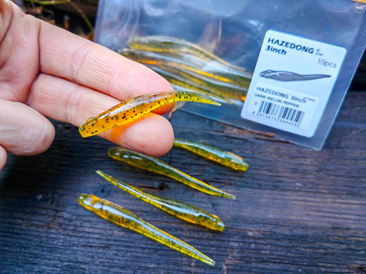 Megabass HAZEDONG 3″ #01 Dark Melon Pepper — 10 szt. — pełne zdjęcie główne