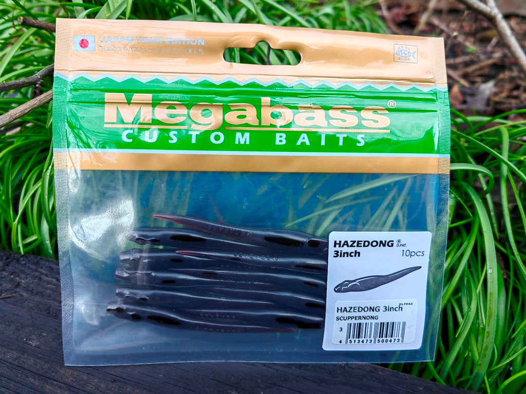 Megabass HAZEDONG 3″ #03 Scuppernong — 10 szt. — etykieta opakowania 10 sztuk