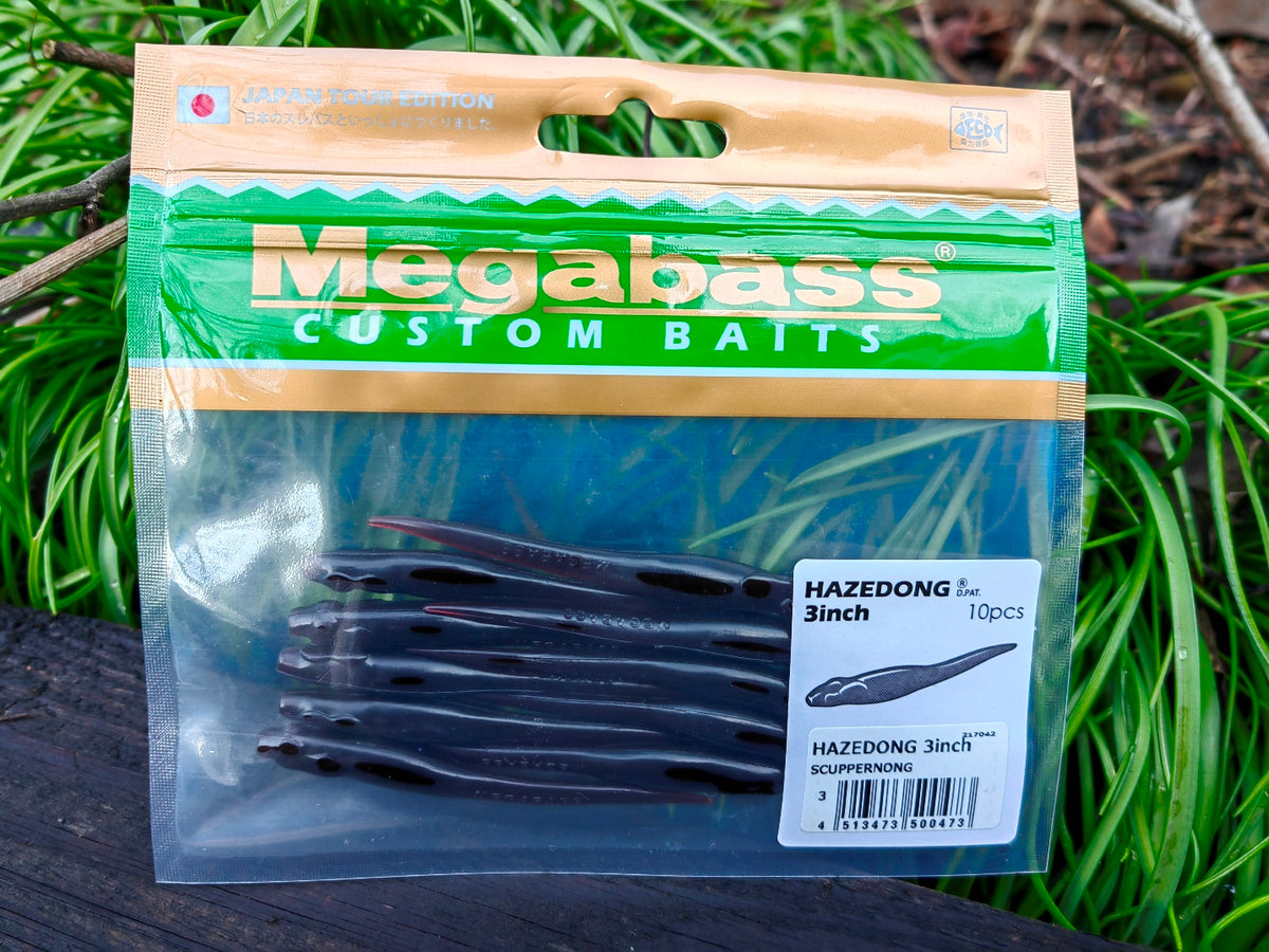 Megabass HAZEDONG 3″ #03 Scuppernong — 10 szt. — etykieta opakowania 10 sztuk