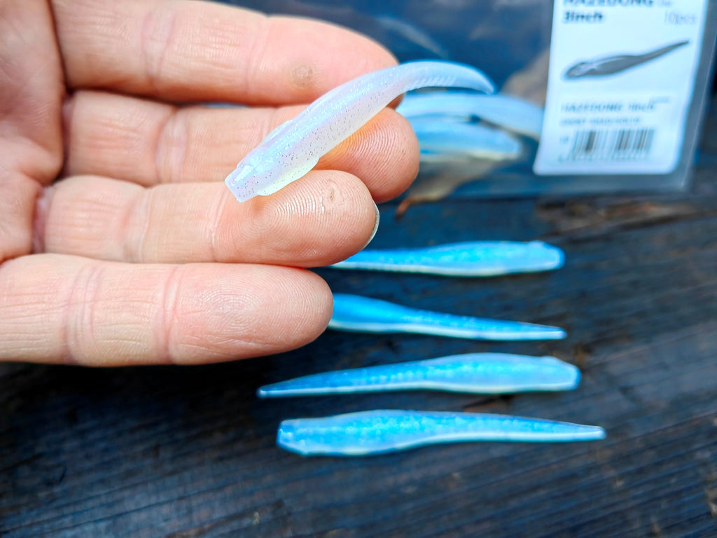Megabass HAZEDONG 3″ #10 Ghost Shad Solid — 10 szt. — pełne zdjęcie główne
