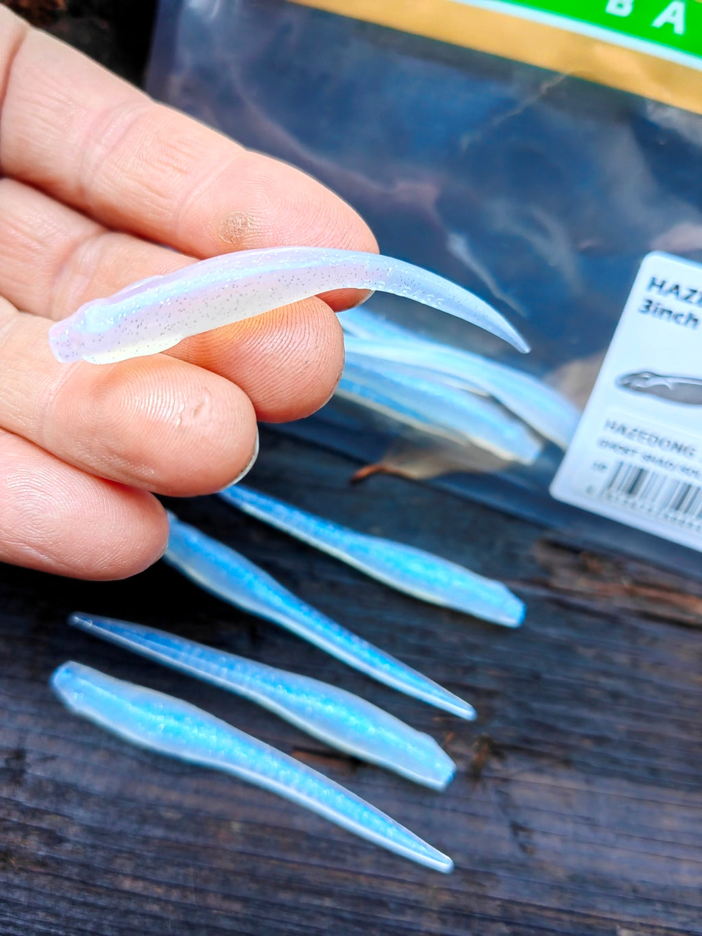 Megabass HAZEDONG 3″ #10 Ghost Shad Solid — 10 szt. — zdjęcie produktu 2