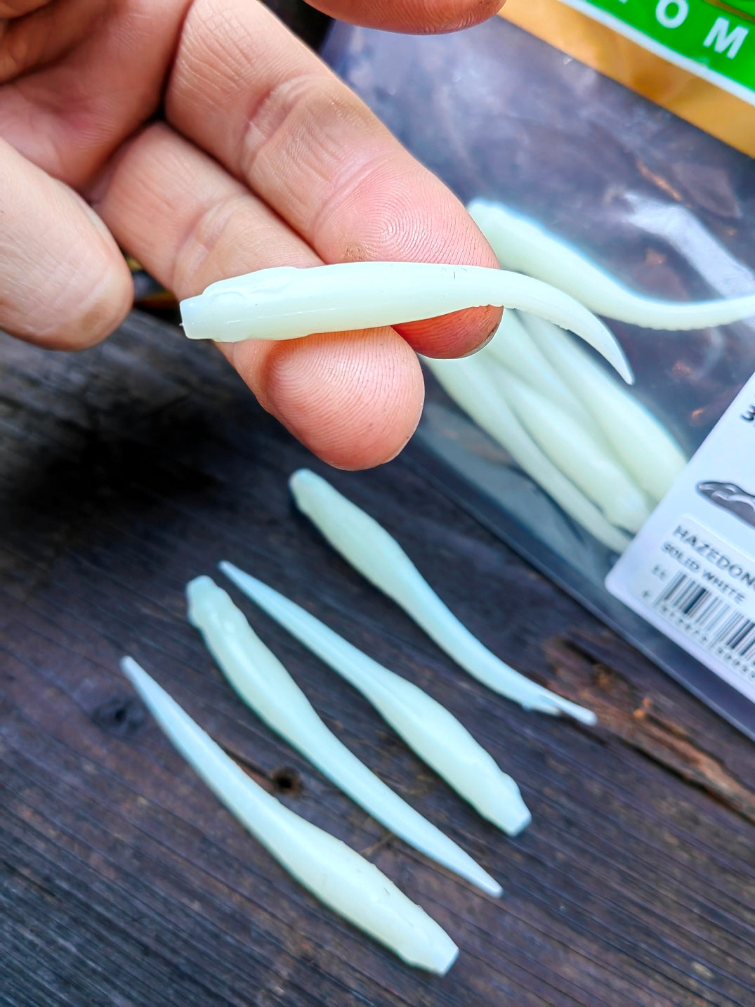 Megabass HAZEDONG 3″ #11 Solid White — 10 szt. — zdjęcie produktu 2