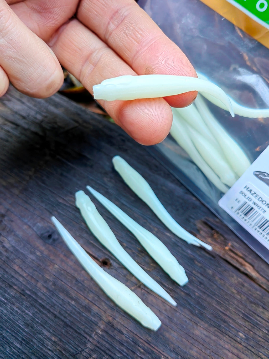 Megabass HAZEDONG 3″ #11 Solid White — 10 szt. — zdjęcie produktu 3