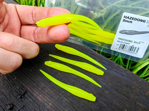Megabass HAZEDONG 3″ #12 Solid Chart — 10 szt.