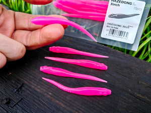 Megabass HAZEDONG 3″ #13 Bed in Pink — 10 szt.