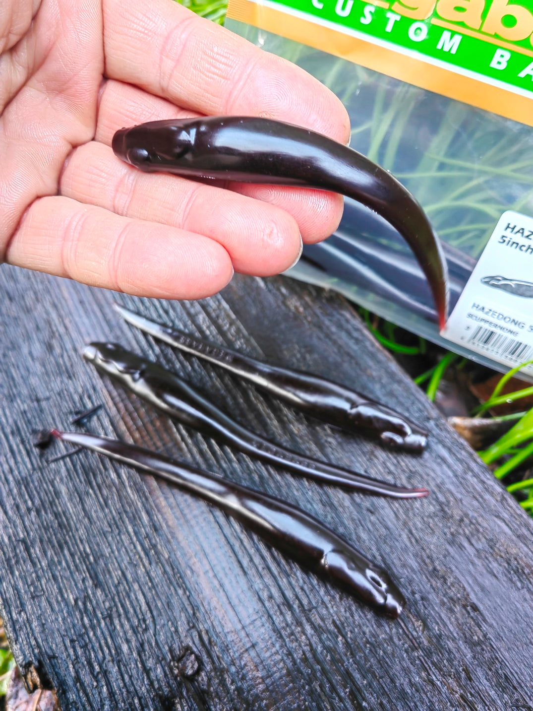 Megabass HAZEDONG 4″ #03 Scuppernong — 7 szt. — poglądowy kolor na HAZEDONG 5 cali, oferta 4 cale — zdjęcie 4