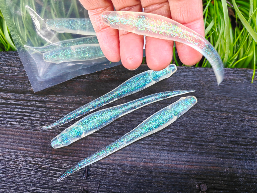 Megabass HAZEDONG 4″ #07 Live Wakasagi — 7 szt. — poglądowy kolor na HAZEDONG 5 cali, oferta 4 cale — zdjęcie 1