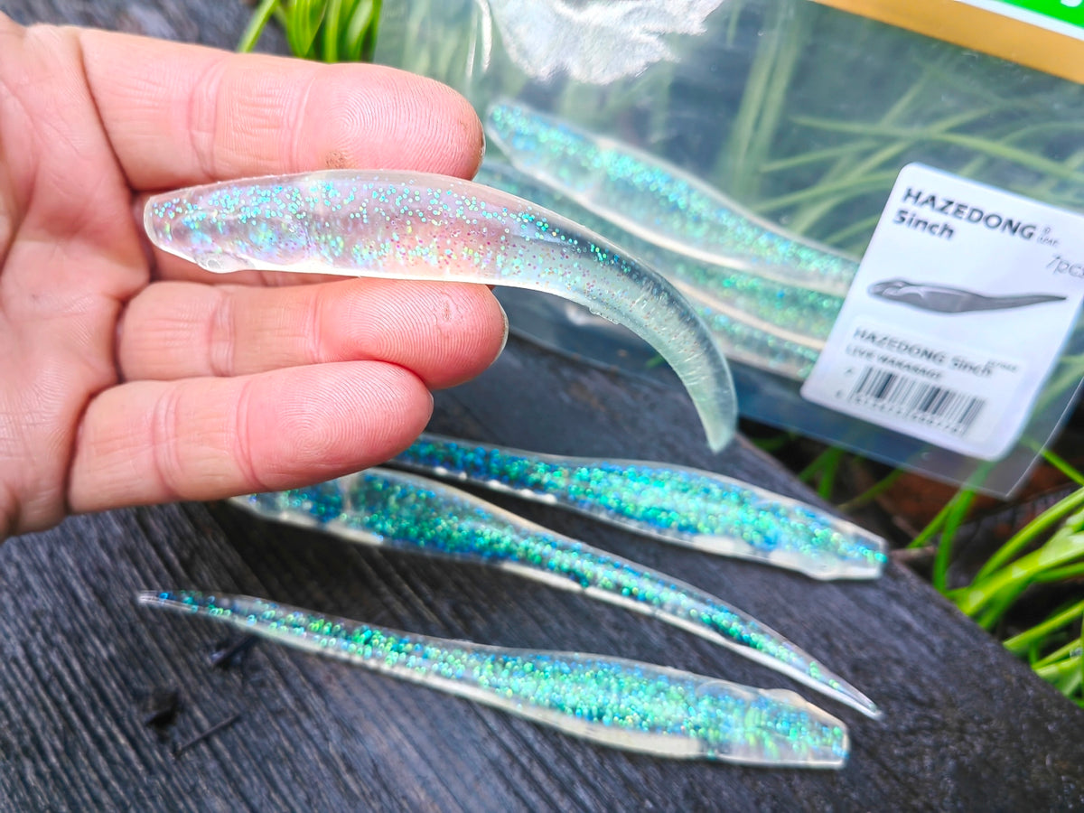 Megabass HAZEDONG 4″ #07 Live Wakasagi — 7 szt. — poglądowy kolor na HAZEDONG 5 cali, oferta 4 cale — zdjęcie 2