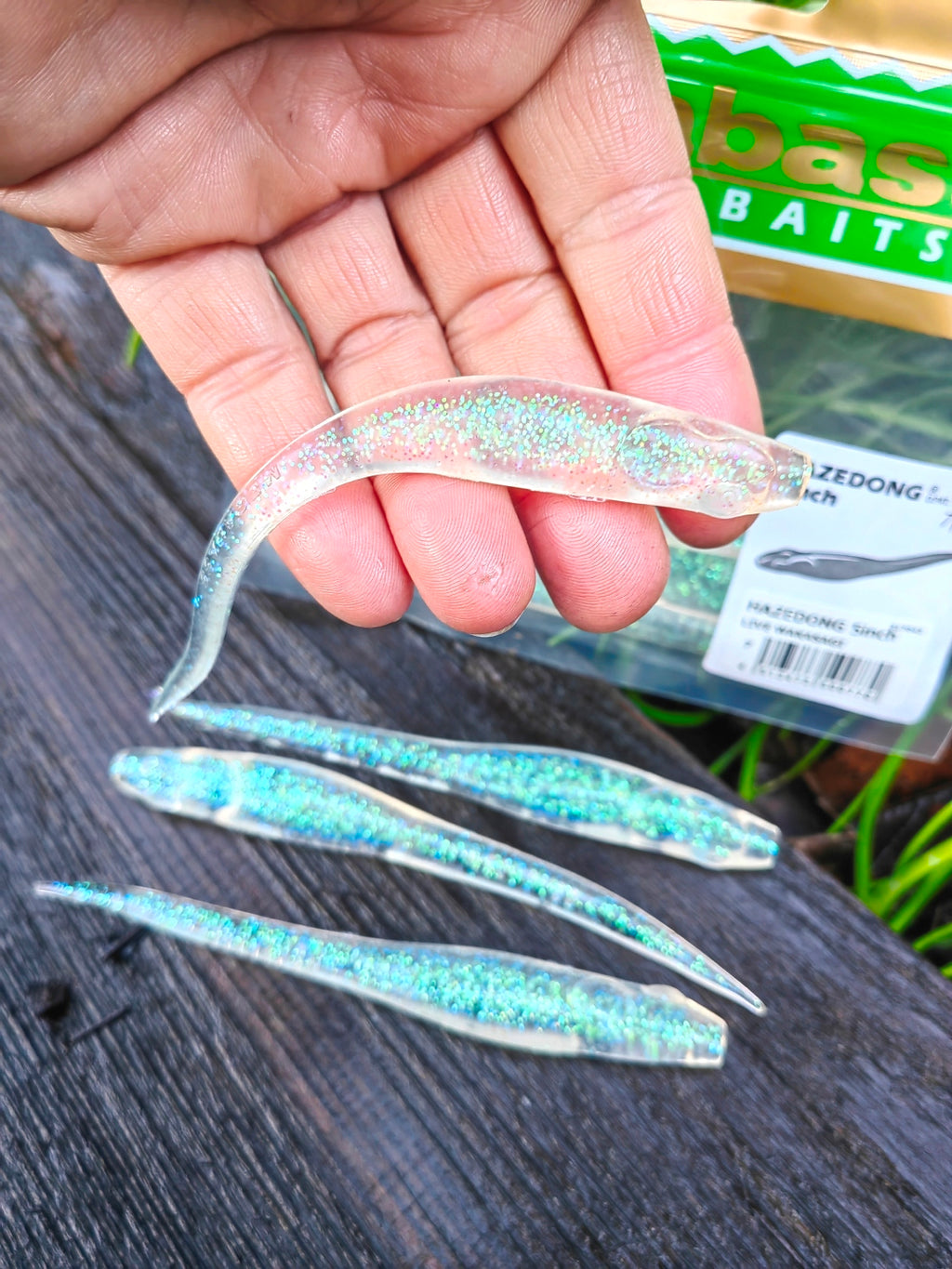 Megabass HAZEDONG 4″ #07 Live Wakasagi — 7 szt. — poglądowy kolor na HAZEDONG 5 cali, oferta 4 cale — zdjęcie 3